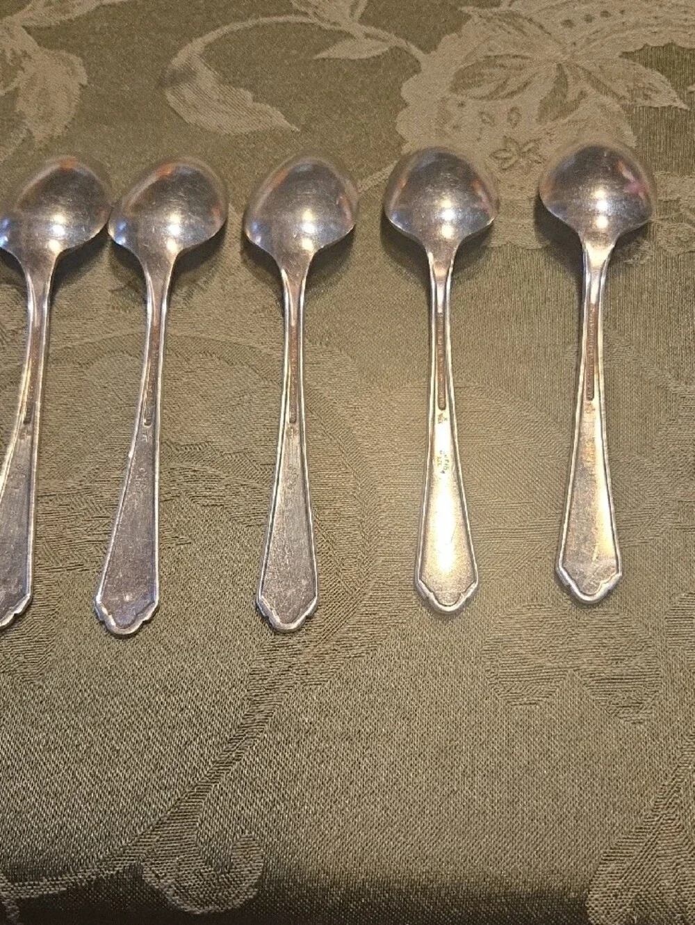 Set of 5 Classic Silver-Tone Teaspoons